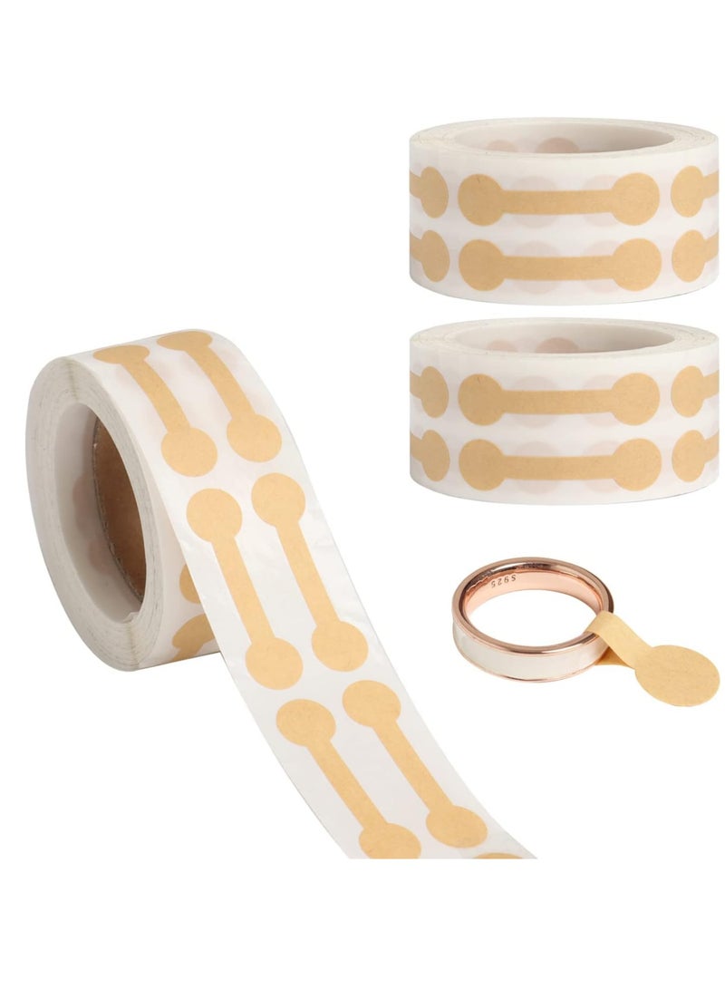Bukela Jewelry Tags Blank, 1500 pcs Barbell Jewelry Price Tags, Self Adhesive Blank Price Indentification Tags, Jewelry Price Tags Stickers Labels Suitable for Bracelet, Ring, Clothing Display  - Image 1