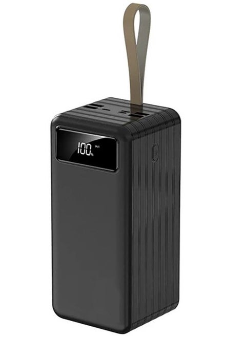 Portable Power Bank 70000mAh External Battery Charger with Built-In Cable, High Capacity Charging Bank for Smartphones, Tablets, Laptops & USB Devices, Fast Charging, Dual Output, LED Display, Compact Design for Travel and Emergency Use