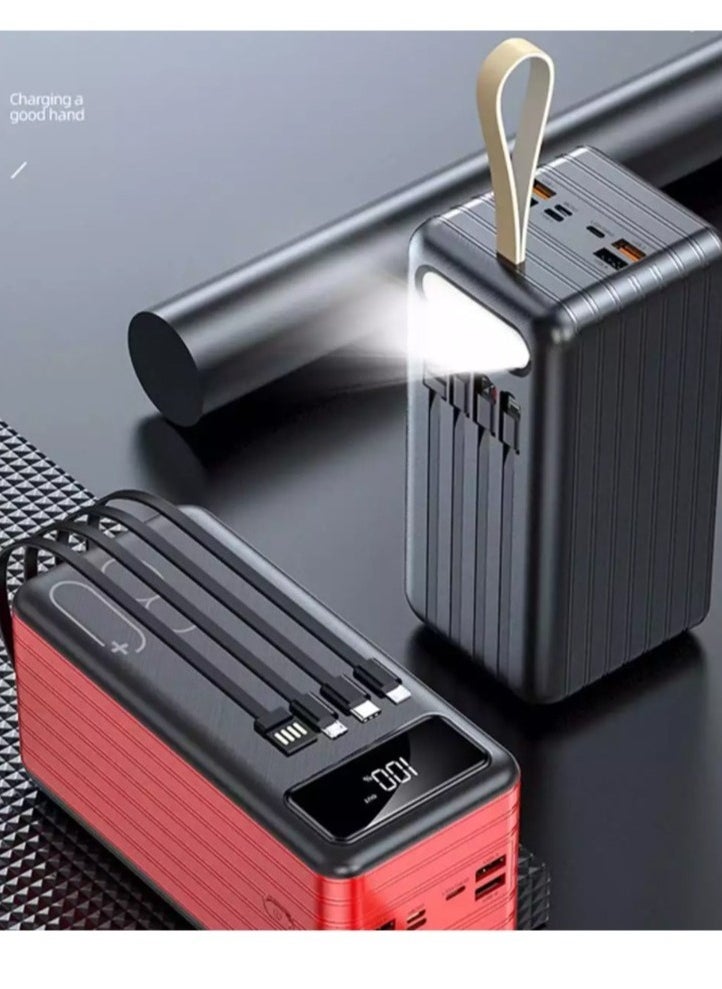 ELTRAZONE - Portable Power Bank 70000mAh External Battery Charger with Built-In Cable, High Capacity Charging Bank for Smartphones, Tablets, Laptops & USB Devices, Fast Charging, Dual Output, LED Display, Compact Design for Travel and Emergency Use - Image 1