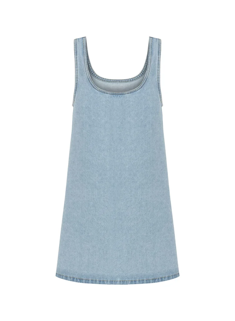 Nocturne Denim Sleeveless Dress