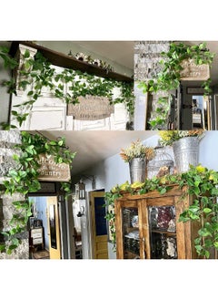 Generic Ageomet 3pcs Artificial Hanging Plants, 3.6ft Fake Ivy Vine for Wall House Room Indoor Outdoor Decoration (No Baskets)  - Image 4