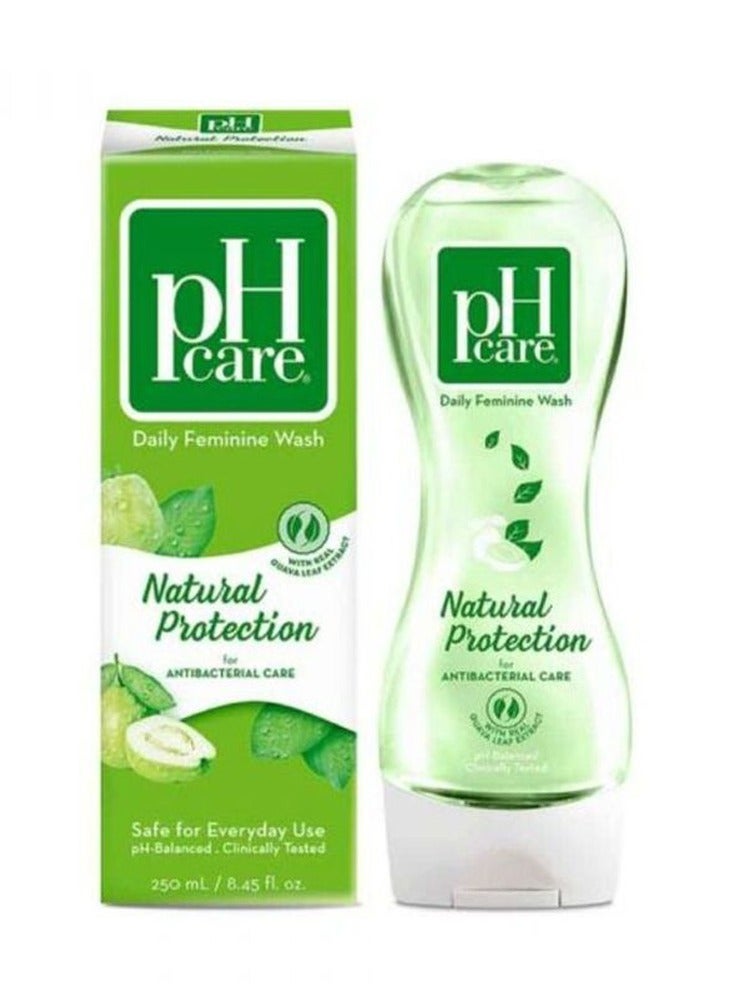 Ph Care Daily Feminine Wash Natural Protection 250ml - Image 1
