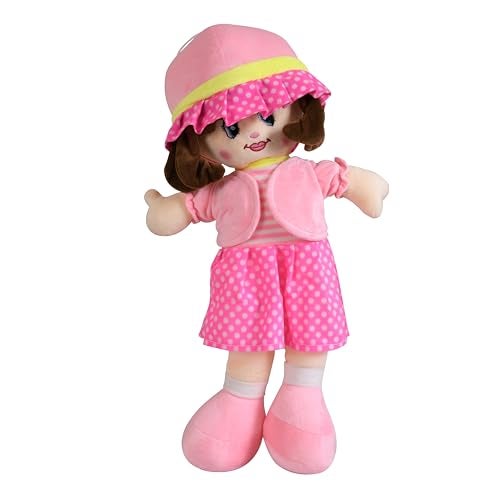 Fun4you Assorted Winkey Soft Doll for Kids (80 cm) Cute Plush Toy for Girls & Boys | Large Cuddly Companion, Adorable Soft Stuffed Toy Doll for Girls, Big Size Birthday Gift for Toddlers (Pink) - Image 1