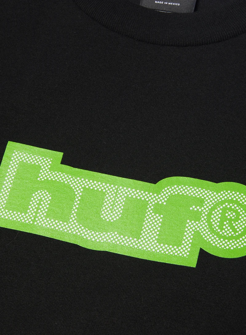 هاف تي شيرت بأكمام قصيرة بخطوط عريضة