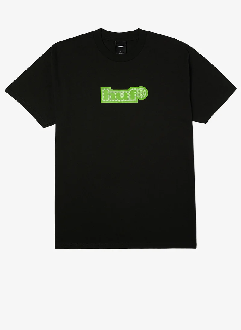 هاف تي شيرت بأكمام قصيرة بخطوط عريضة