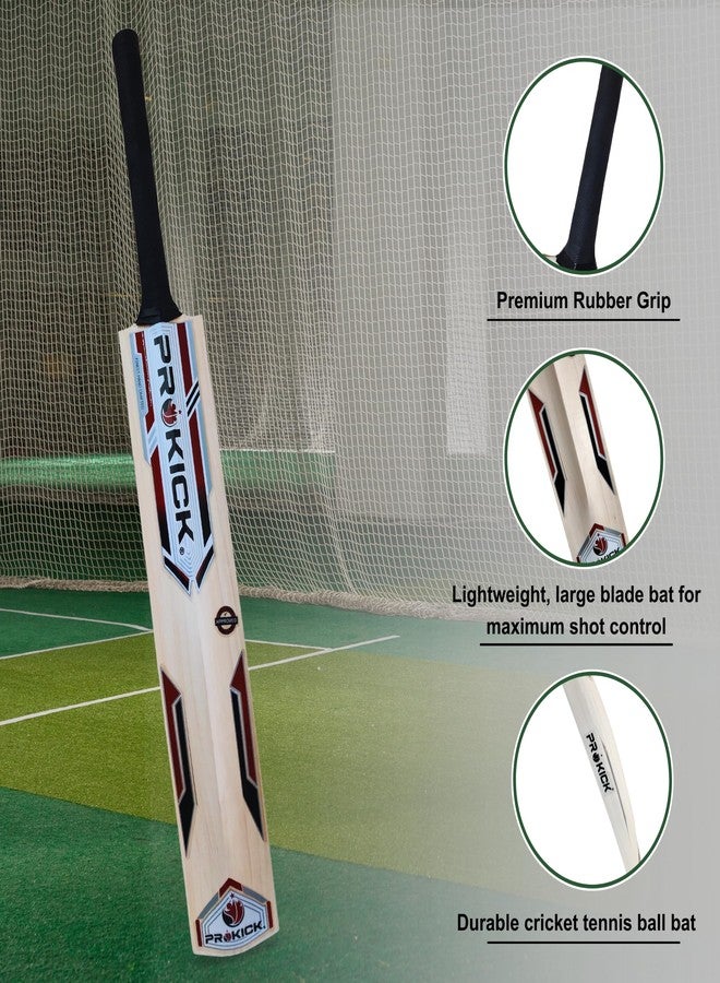 Prokick Magnum Indian Willow/Popular Willow Cricket Tennis Ball Bat, SH - Image 5
