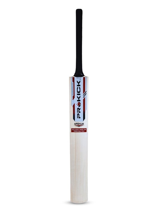 Prokick Magnum Indian Willow/Popular Willow Cricket Tennis Ball Bat, SH - Image 1