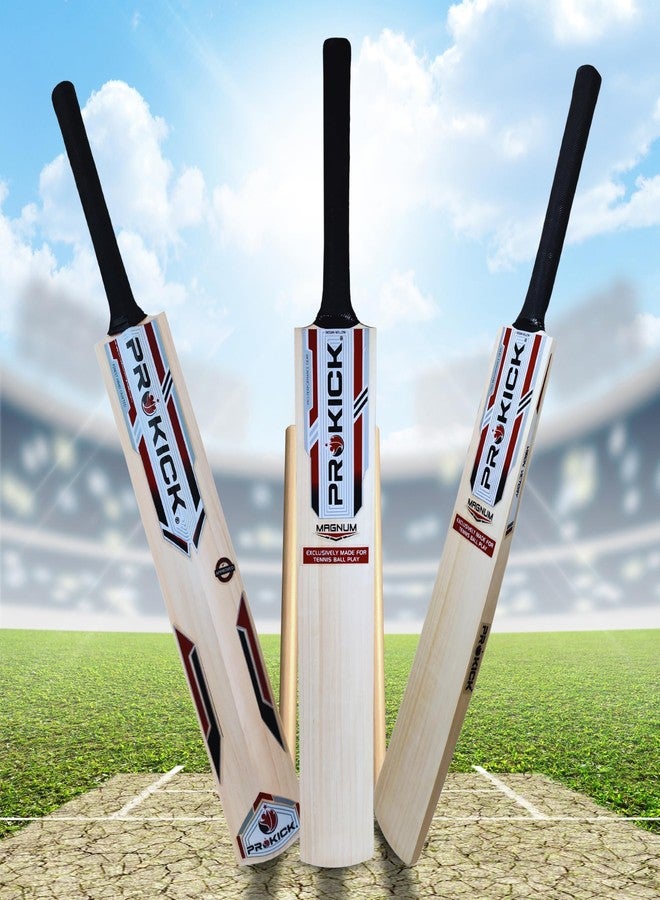 Prokick Magnum Indian Willow/Popular Willow Cricket Tennis Ball Bat, SH - Image 3