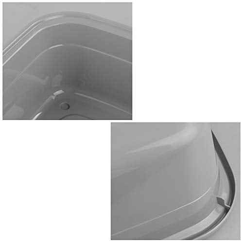 Teyyvn Plastic 14 Quart Dish Pan, Pack for 4 Plastic Rectangular Wash Basin - Image 3