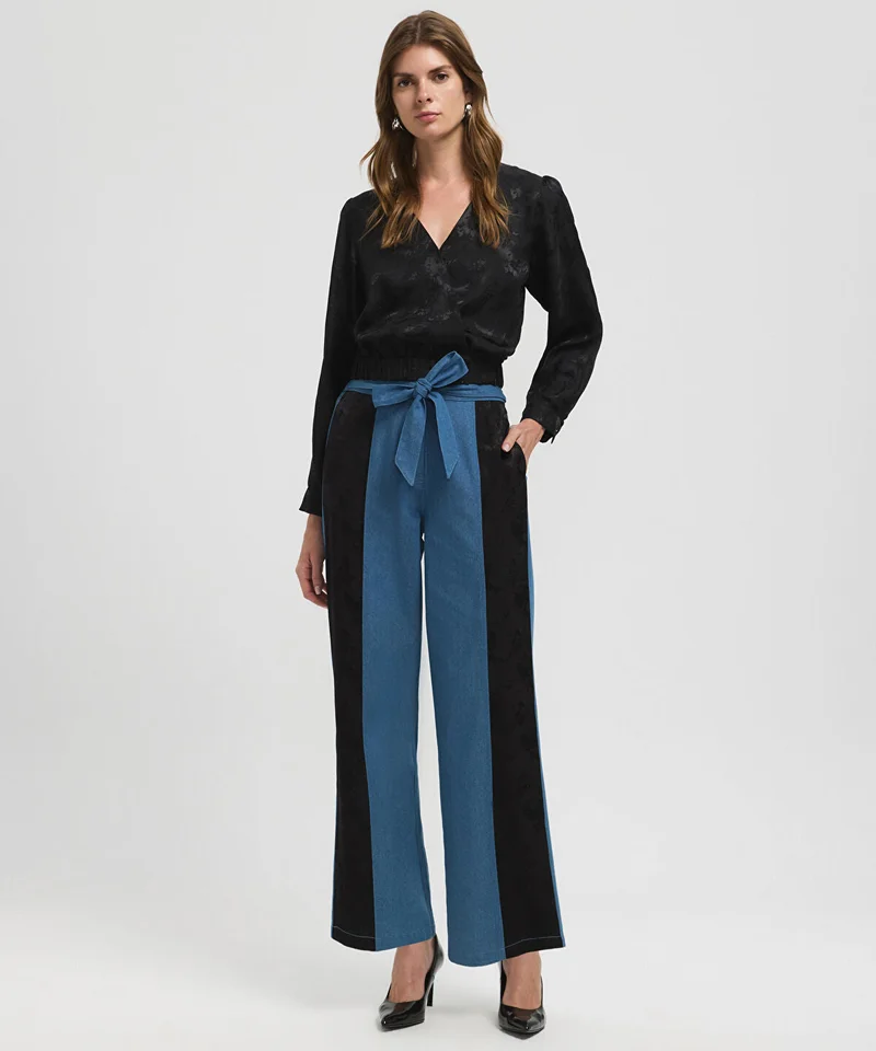 Ipekyol Color-Block Jacquard Trousers