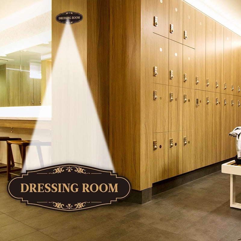 LUHIMO Dressing Room Door Sign Sticker，Self-Adhesive Waterproof Vinyl Vintage Changing Room Signage, Fitting Room Decor for Home, Business, Shop, Theaters, Clothing Stores, Gyms, Hotels - Image 4