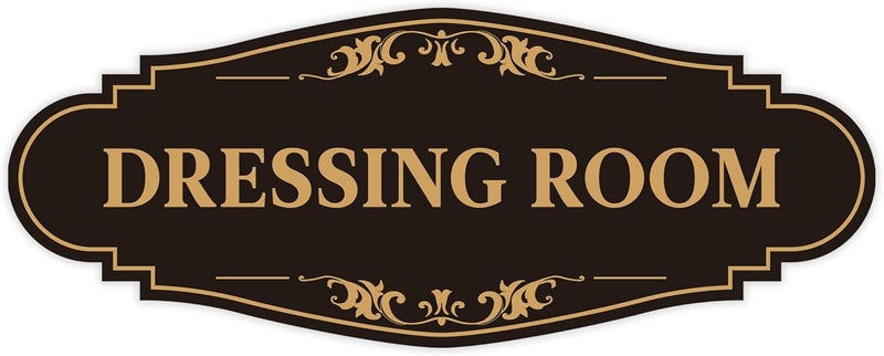 LUHIMO Dressing Room Door Sign Sticker，Self-Adhesive Waterproof Vinyl Vintage Changing Room Signage, Fitting Room Decor for Home, Business, Shop, Theaters, Clothing Stores, Gyms, Hotels - Image 1
