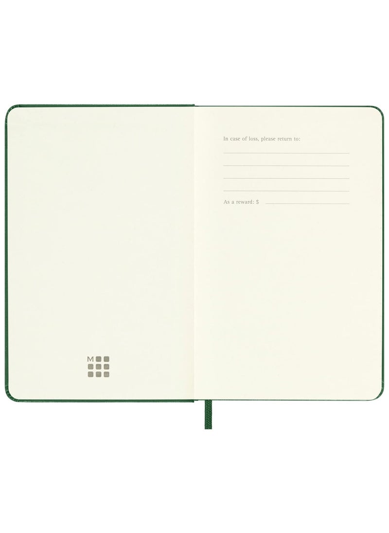 MOLESKINE 1-Piece Classic Pocket Size Hard Cover Ruled Notebook 9x14cm Size Myrtle Green  - Image 4