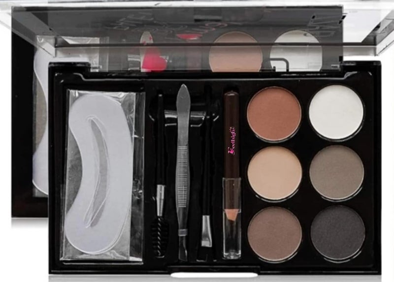 FEELHIGH Eyebrow Makeup Palette13 in1 Eyebrow Define Brows Contour Powder Shade02 - Image 1