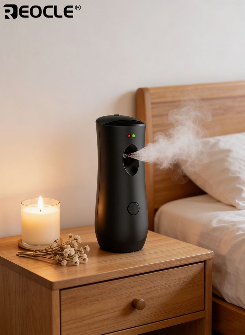 REOCLE Automatic Air Freshener Dispenser Adjustable Aroma Spray Machine Free Stand or Wall Mounted for Bedrooms Bathrooms Offices Airports Hotels Commercial Place Long-Lasting Fragrance Ideal for Men Women（Battery Not Included) - Image 2