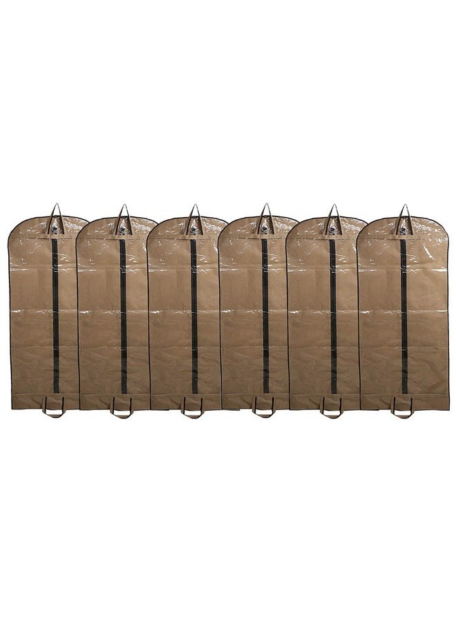Kuber Industries Kuber Industries Non Woven 6 Pieces Long Suit Sherwani Cover (Brown) -CTKTC5880  - Image 1
