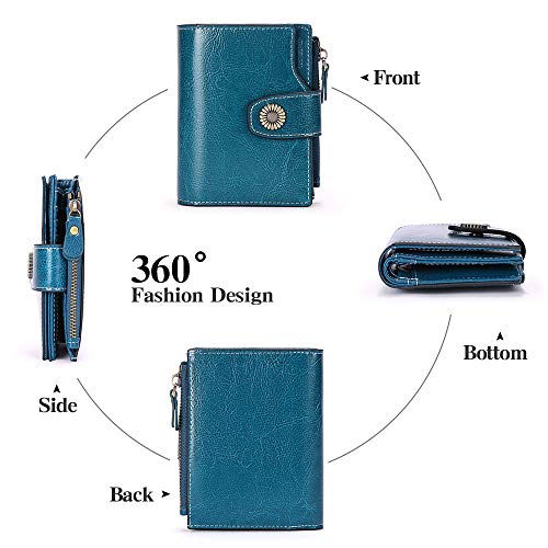 FALAN MULE Small Wallet for Women Leather Bifold Compact Small Womens Wallet with RFID Blocking - Image 4