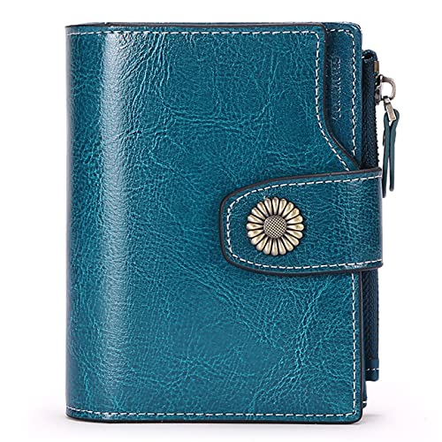 FALAN MULE Small Wallet for Women Leather Bifold Compact Small Womens Wallet with RFID Blocking - Image 1