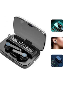 Generic Bluetooth Headset - M 19 TWS - Noise Cancelling - Waterproof - Works with All Phones - In-Ear - Black  - Image 3