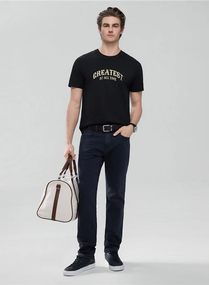 Giordano  Men’s Skinny Taper Stretch Denim Jeans with Elastic Waist for Men | Best Price UAE