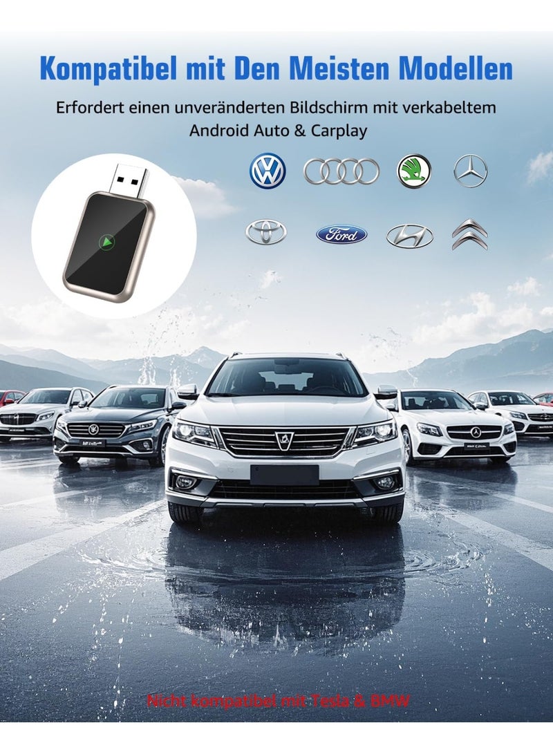 محول كاربلاي لاسلكي للسيارة - صغير ومستقر، تشغيل مباشر ومتوافق مع iPhone iOS 10+ - Image 5