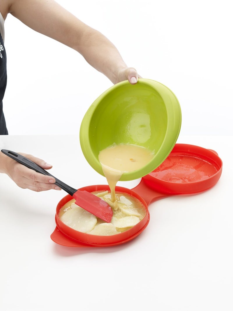 Lekue Spanish Omelet/Frittata Maker, Model # Red Small - Image 3