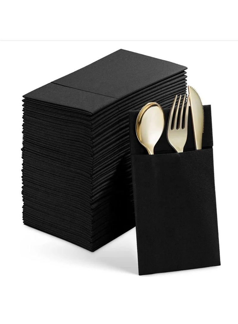 Disposable knife and fork bag restaurant napkin  - Image 1