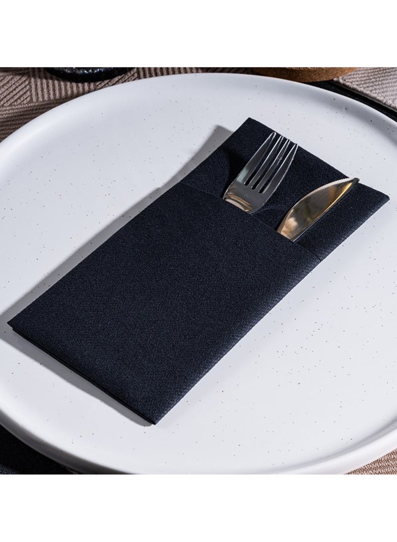 Disposable knife and fork bag restaurant napkin  - Image 2