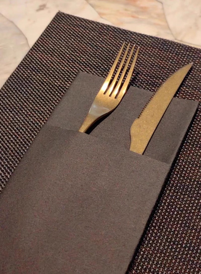 Disposable knife and fork bag restaurant napkin  - Image 3