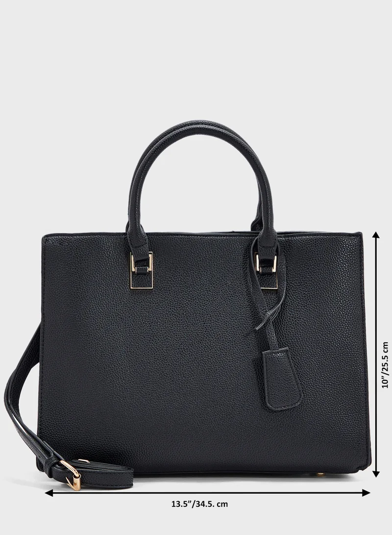 ELLA Flower Charm Tote Bag