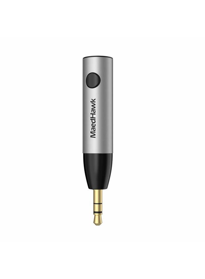 MaedHawk Bluetooth 5.0 Receiver, Bluetooth Aux Adapter/Portable Wireless Audio Car Kit (A2DP, Built in Microphone, Dual Link) with 3.5mm Jack for Home Music Streaming Stereo Headphones Speakers - Image 1