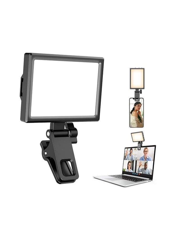Generic Rechargeable LED Selfie Ring Light with Clip – Portable Light for Mobile, Laptop, Tablet, and PC – Ideal for Photos, Video Calls, Makeup, and More  - Image 1