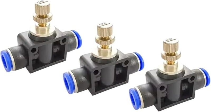 LSA6 Pneumatic Throttle Valve 4 6 8 10 12mm Fast Connection Air Speed Pressure Regulator - Image 1