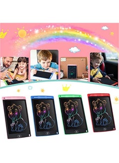 Arabest 4 Pack LCD Writing Tablets 8.5 Inch Doodle Board Drawing Toddler Toys Colorful Screen Pad Blue Red Green Pink Reusable Electronic Tablet Gifts for Kids  - Image 3