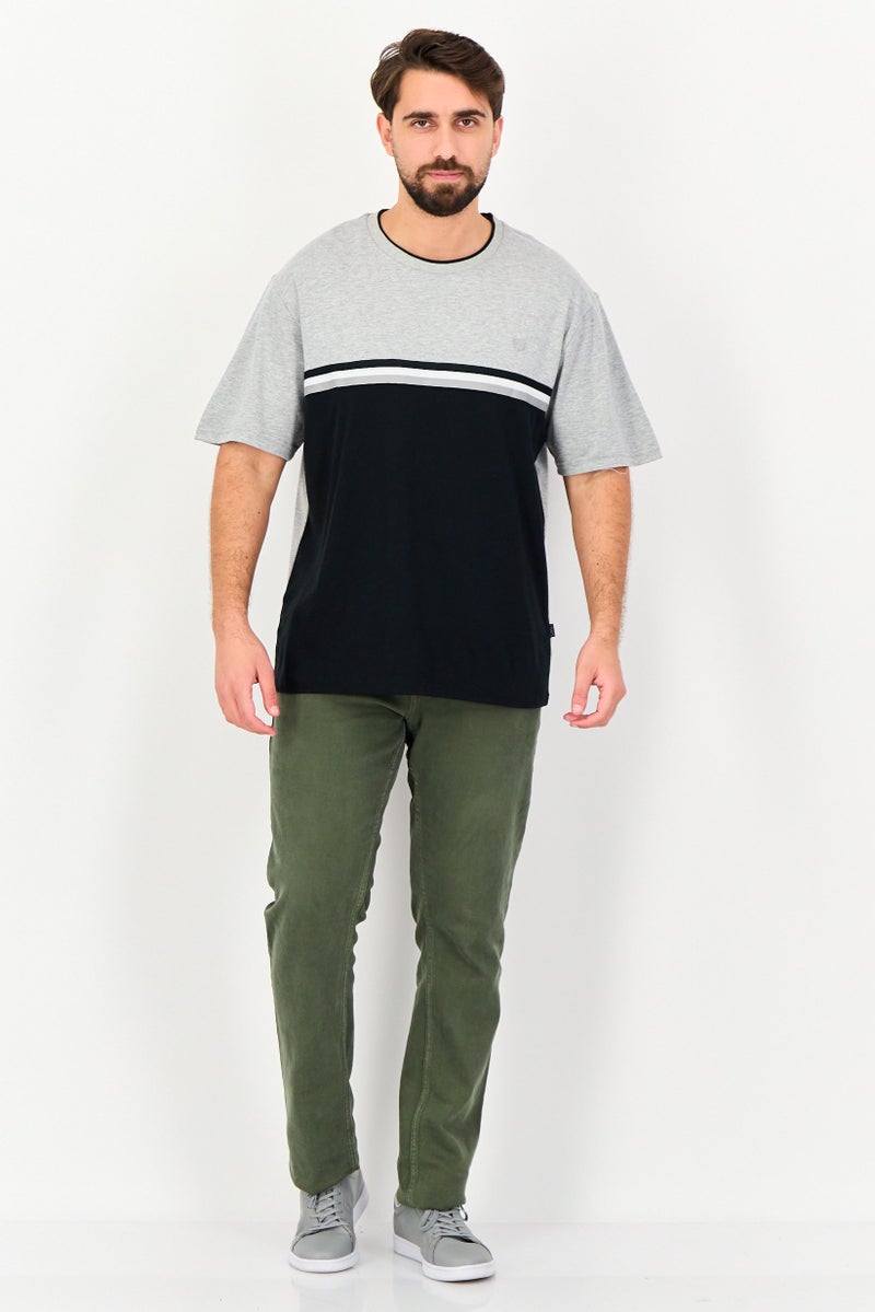 Chaps Men Crew Neck Short Sleeve Two Tone T-Shirt, Multicolor - Image 4