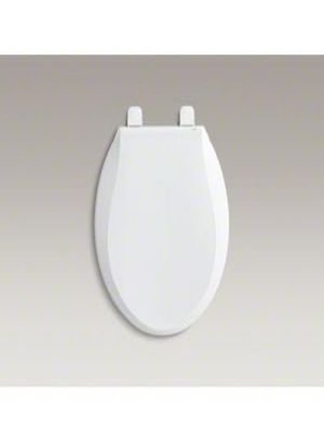 KOHLER K-4639-K4 Cachet Quiet-Close with Grip-Tight Bumpers Round-front Toilet Seat, Cashmere - Image 2
