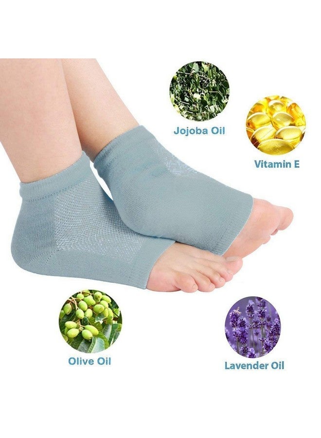 Mezon's Breathable Moisturizing Unisex Gel Heel Socks For Dry Hard Crack (Free Size) - Image 5