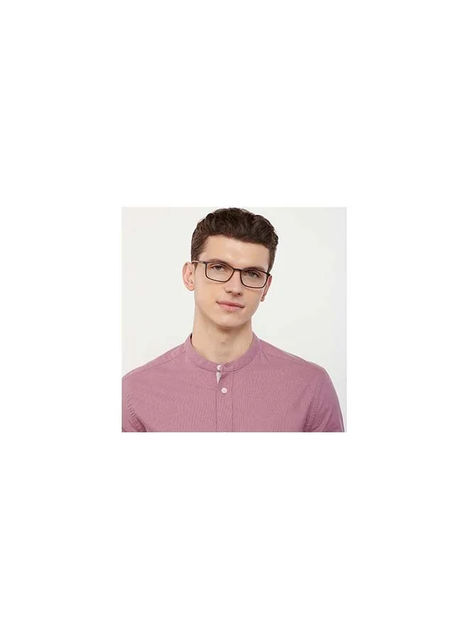 Lenskart Blu Zero Power Full Rim Bluecut & Antiglare Rectangle Shape Computer Eyeglasses LB E13527 - 53mm - Black