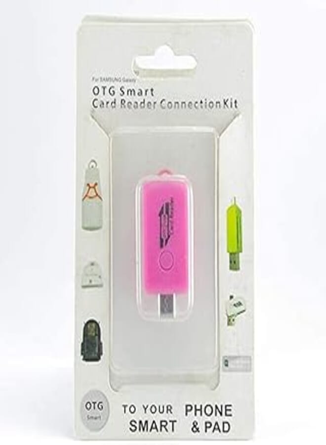 OTG Converter with Memory Card Reader/V8 Input & USB Output