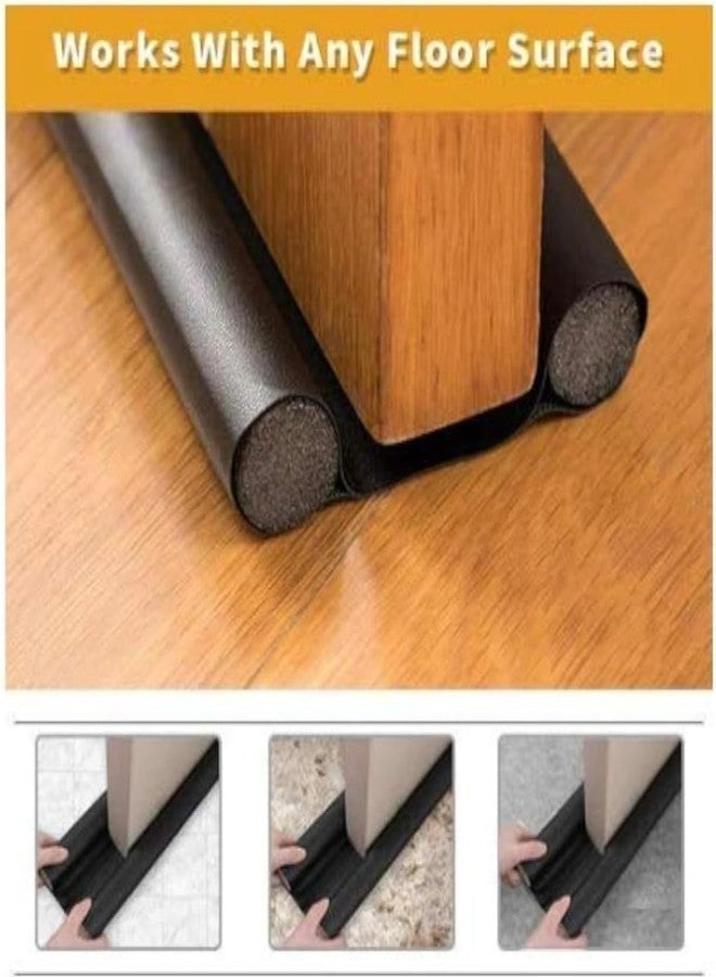 Feyora PVC Door Guard Gap Filler for Door Bottom Seal Strip - Sound-Proof, Reduce Noise, Energy Saving Door Stopper for Reduce Door Dust, Door Guard for Home (Pack of 5) - Image 3