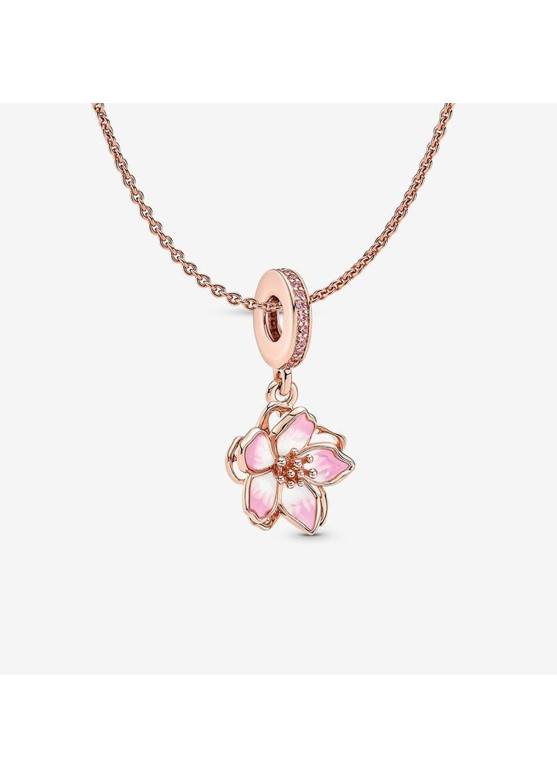 Pandora Violet - Pandora light pink cherry blossom necklace set - Image 1