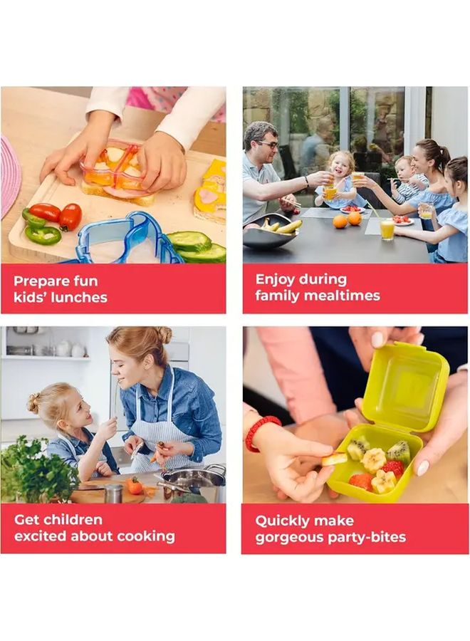 4pcs Sandwich Cutters Pancake Makers Dinosaur Butterfly Dolphin Heart Shape DIY Cookie Bento Box Accessories - Image 2