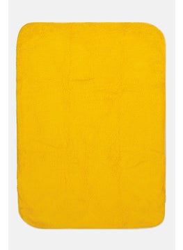 Bon Bebe Toddlers Unisex Graphic Print Plush Baby Blanket, Yellow  - Image 2