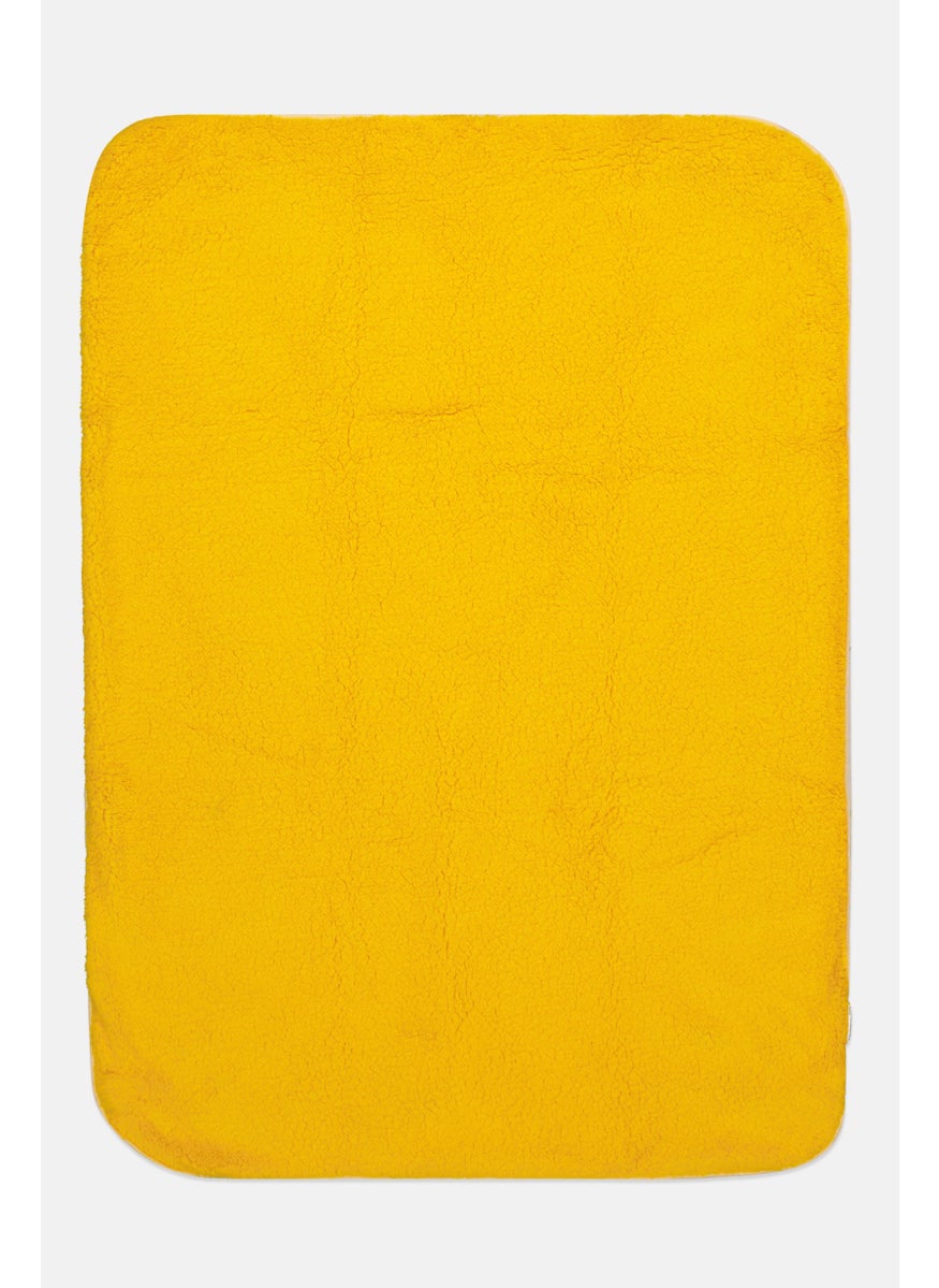 Bon Bebe Toddlers Unisex Graphic Print Plush Baby Blanket, Yellow  - Image 2