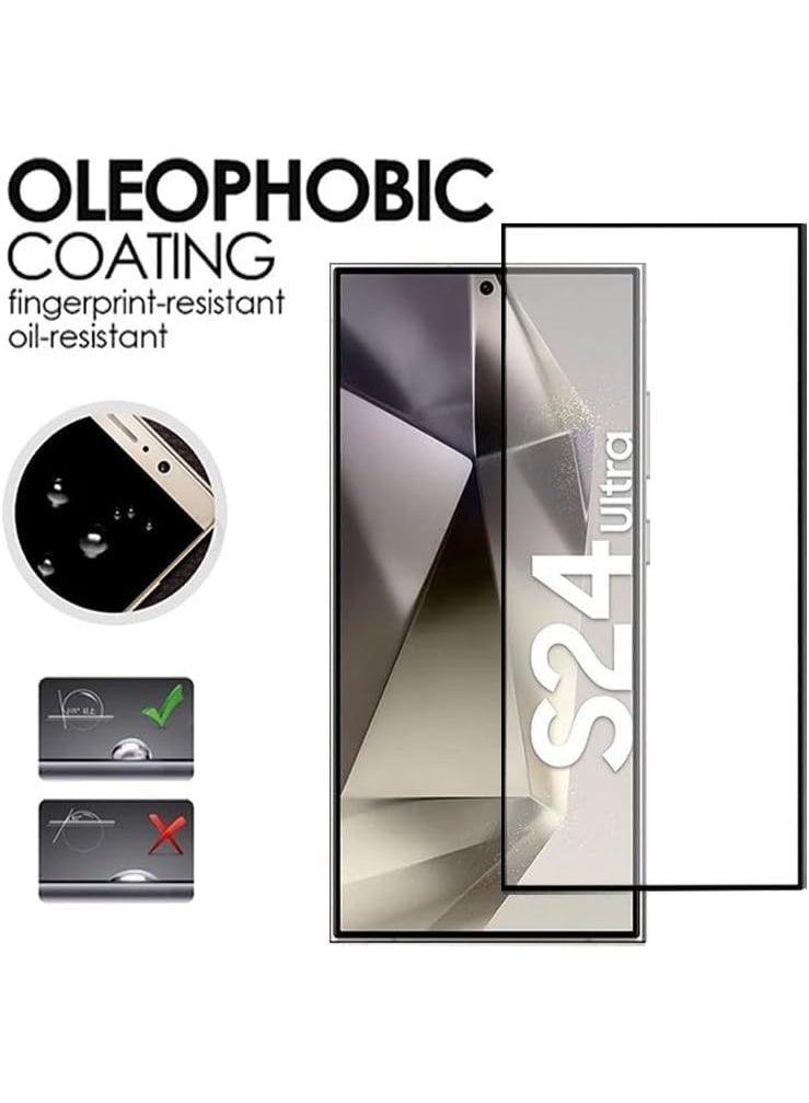 Samsung Galaxy S24 Ultra ESD Anti Static Premium Tempered Glass Screen Protector With Fingerprint Support With Black Frame - Image 3