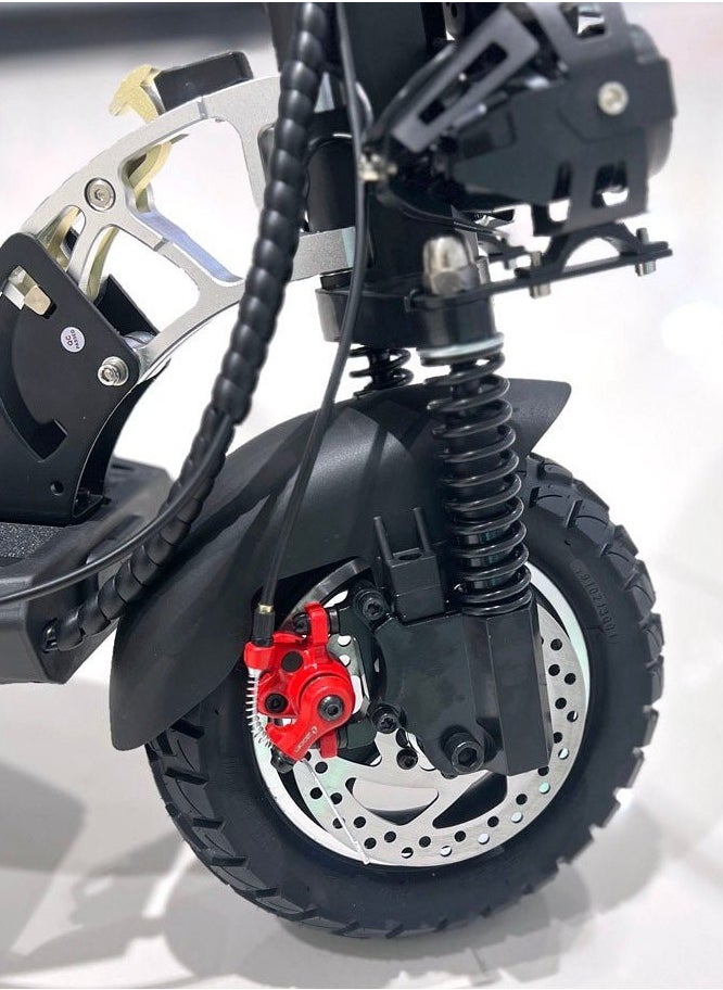 Crony - V10 Pro High-Speed Electric Scooter – 1200W Motor, 36V/12AH Battery, Triple LED Headlamps, Front & Rear Suspension, Deep Tread Anti-Slip Off-Road Tires, 120KG Load Capacity, Fast Disc Brakes, Aluminum Alloy Frame, High configuration E-Bike, Foldable skateboard, Powerful E-Scooter，Black - Image 1