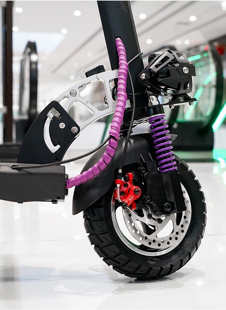 Crony - V10 Pro High-Speed Electric Scooter – 1200W Motor, 36V/12AH Battery, Triple LED Headlamps, Front & Rear Suspension, Deep Tread Anti-Slip Off-Road Tires, 120KG Load Capacity, Fast Disc Brakes, Aluminum Alloy Frame, High configuration E-Bike, Foldable skateboard, Powerful E-Scooter，Black - Image 1