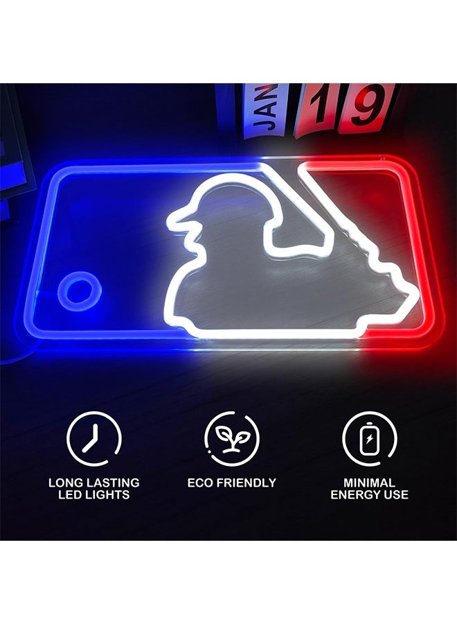 Peachjoy Baseball Neon Signs Neon Lights Signs Light Up Signs for Wall Dimmable LED Signs for Bedroom Boys Room Sport Club Bar Baseball Neon Wall Signs Light Wall Art Decor  - Image 5