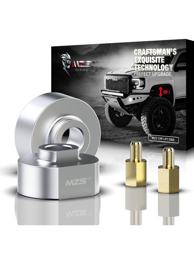MZS Leveling Kit 2" Front Lifts Compatible with 1981-1996 F150 | 1999-2020 F250/F350 Super Duty | 2000-2005 Excursion Strut Spring Spacers with 3/4" Stud Extenders (2WD only) - Image 1