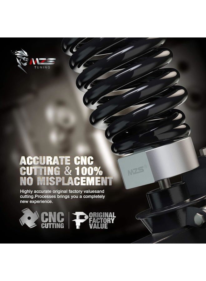 MZS Leveling Kit 2" Front Lifts Compatible with 1981-1996 F150 | 1999-2020 F250/F350 Super Duty | 2000-2005 Excursion Strut Spring Spacers with 3/4" Stud Extenders (2WD only) - Image 3